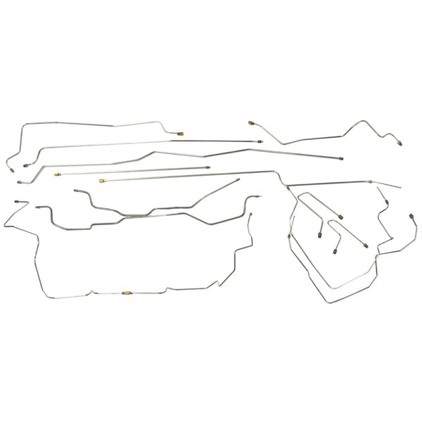 1995-98 Chevrolet GMC Truck 4WD 1500 Std Ext Cab Long Or Short Bed Brake Line Kit 14pc, Stainless