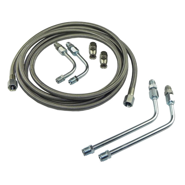 Transmission Flex Hose Kit Cut To Length, Can Be Used On Most Cars