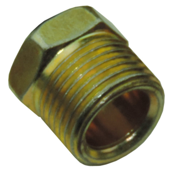 Tube Nut-11/16-18 with 11/16 Hex-Gold